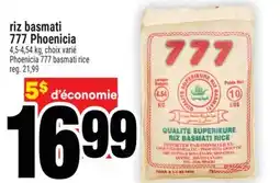 Super C RIZ BASMATI 777 PHOENICIA | PHOENICIA 777 BASMATI RICE offer