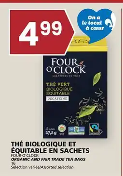 Rachelle-Bery Grocery FOUR O'CLOCK ORGANIC AND FAIR TRADE TEA BAGS offer