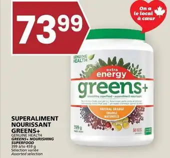 Rachelle-Bery Grocery GENUINE HEALTH GREENS + NOURISHING SUPERFOOD offer