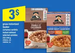 Maxi GRUAU INSTANTANÉ QUAKER | INSTANT OATMEAL, 232-344 g offer