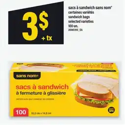 Maxi SACS À SANDWICH SANS NOM | SANDWICH BAGS, 100 un offer