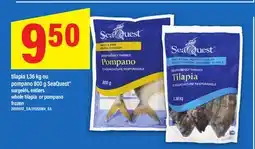 Maxi TILAPIA 1,36 KG OU POMPANO 800 G SEAQUEST SURGELÉS ENTIERS offer