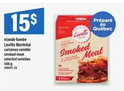 Maxi VIANDE FUMÉE LEVITTS MONTRÉAL | SMOKED MEAT, 500 G offer
