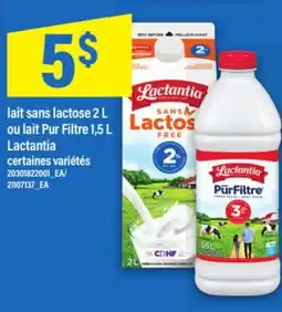Maxi LAIT SANS LACTOSE, 2 L OU LAIT PUR FILTRE 1,5 L LACTANTIA offer