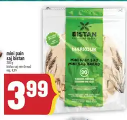 Marché Adonis Mini pain saj bistan | bistan saj mini bread offer