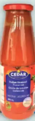 Marché Adonis COULIS DE TOMATES ITALIENNES CEDAR | CEDAR ITALIAN STRAINED TOMATOES offer