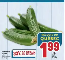Marché Adonis CONCOMBRES LIBANAIS | LEBANESE CUCUMBERS offer