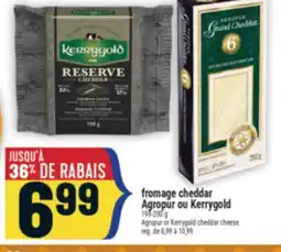 Marché Adonis FROMAGE CHEDDAR AGROPUR OU KERRYGOLD | AGROPUR OR KERRYGOLD CHEDDAR CHEESE offer