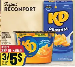 Marché Adonis MACARONI AU FROMAGE KRAFT DINNER | KRAFT DINNER MAC AND CHEESE offer