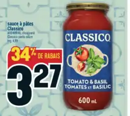 Marché Adonis SAUCE À PÂTES CLASSICO | CLASSICO PASTA SAUCE offer