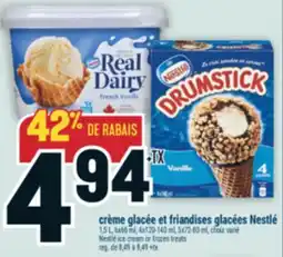 Marché Adonis CRÈME GLACÉE ET FRIANDISES GLACÉES NESTLÉ | NESTLÉ ICE CREAM OR FROZEN TREATS offer