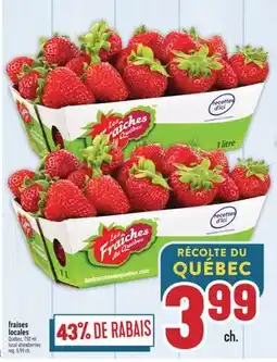 Marché Adonis FRAISES LOCALES | LOCAL STRAWBERRIES offer