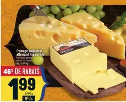 Marché Adonis Fromage emmental allemand Irrésistible | Irrésistible german emmental cheese offer