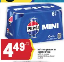 Marché Adonis BOISSON GAZEUSE EN CANETTE PEPSI | PEPSI SOFT DRINK CAN offer