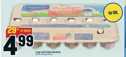 Marché Adonis Large oeufs blanc Burnbrae | Burnbrae white eggs offer