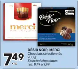 Brunet DÉSIR NOIR, MERCI Chocolats sélectionnés offer