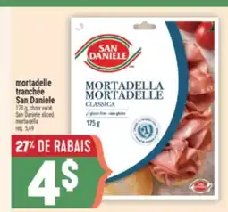 Marché Adonis MORTADELLE TRANCHÉE SAN DANIELE | SAN DANIELE SLICED MORTADELLA offer