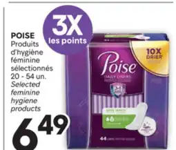 Brunet POISE Produits d'hygiène féminine sélectionnés offer
