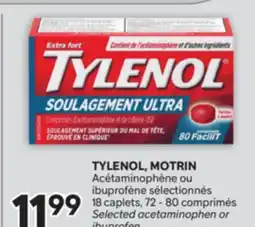Brunet TYLENOL, MOTRIN Acétaminophène ou ibuprofène sélectionnés offer