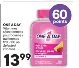 Brunet ONE A DAY Vitamines sélectionnées pour hommes ou femmes offer