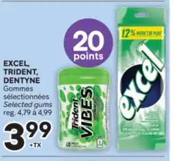 Brunet EXCEL, TRIDENT, DENTYNE Gommes sélectionnées offer