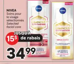 Brunet NIVEA Soins pour le visage sélectionnés offer