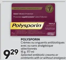 Brunet POLYSPORIN Crèmes ou onguents antibiotiques avec ou sans analgésique sélectionnés offer