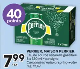 Brunet PERRIER, MAISON PERRIER Eau de source naturelle gazéifiée offer