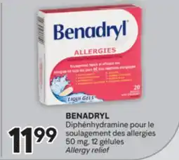 Brunet BENADRYL Diphénhydramine pour le soulagement des allergies offer