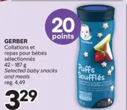 Brunet GERBER Collations et repas pour bébés sélectionnés offer