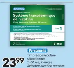 Brunet PERSONNELLE Timbres de nicotine sélectionnés 7 - 21 mg offer