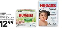 Brunet HUGGIES Lingettes, couches sélectionnées offer