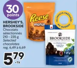 Brunet HERSHEY'S, BROOKSIDE Chocolats sélectionnés offer