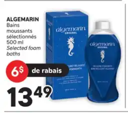 Brunet ALGEMARIN Bains moussants sélectionnés offer
