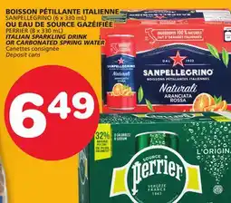 Marches Tradition SANPELLEGRINO, PERRIER ITALIAN SPARKLING DRINK OR CARBONATED SPRING WATER offer