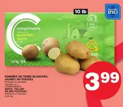 Marches Tradition COMPLIMENTS WHITE, YELLOW OR RED POTATOES offer
