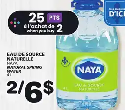 Marches Tradition NAYA NATURAL SPRING WATER offer