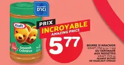 Marches Tradition KRAFT (750 g or 1 kg) KRAFT (725 g) PEANUT BUTTER OR HAZELNUT SPREAD offer