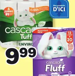 Marches Tradition TUFF JUMBO (6 roul.), FLUFF DOUBLE (12 roul.) CASCADES PAPER TOWELS OR BATHROOM TISSUE offer
