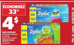 Provigo ZIPLOC BAGS, 10-100 UN offer