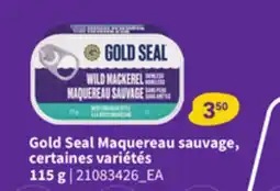 Provigo GOLD SEAL MAQUEREAU SAUVAGE, 115 g offer