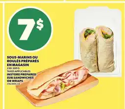 Provigo INSTORE PREPARED SUB SANDWICHES OR WRAPS, 230-300 G offer
