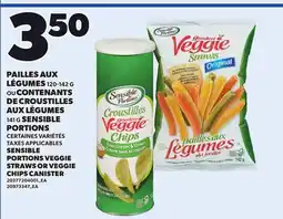 Provigo SENSIBLE PORTIONS VEGGIE STRAWS, 120-142 G OR VEGGIE CHIPS CANISTER, 141 G offer
