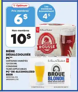 Provigo PC DE-ALCOHOLIZED BEER, 12X355 ML offer