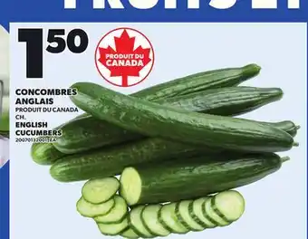 Provigo ENGLISH CUCUMBERS offer