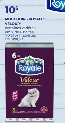 Provigo MOUCHOIRS ROYALE VELOUR , emb. de 6 boîtes offer