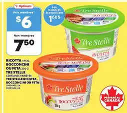 Provigo TRE STELLE RICOTTA, BOCCONCINI OR FETA offer