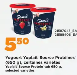 Provigo YOPLAIT SOURCE PROTEIN TUB, 650 G offer