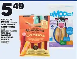 Provigo AMOOZA! TWISTS 228 G OR ARMSTRONG SNACKS, 180 G offer