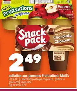 Marche Ami Collation aux pommes Fruitsations Mott's offer